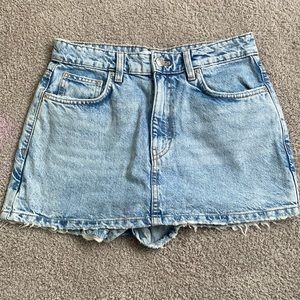 Zara blue Jean skort